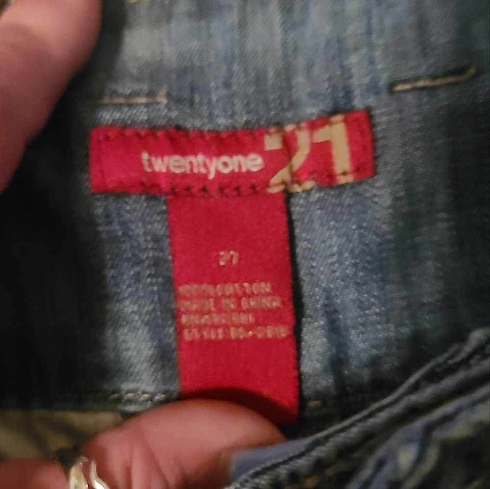 Jean Shorts W Cuff, Low Rider SZ 27 - Picture 8 of 10